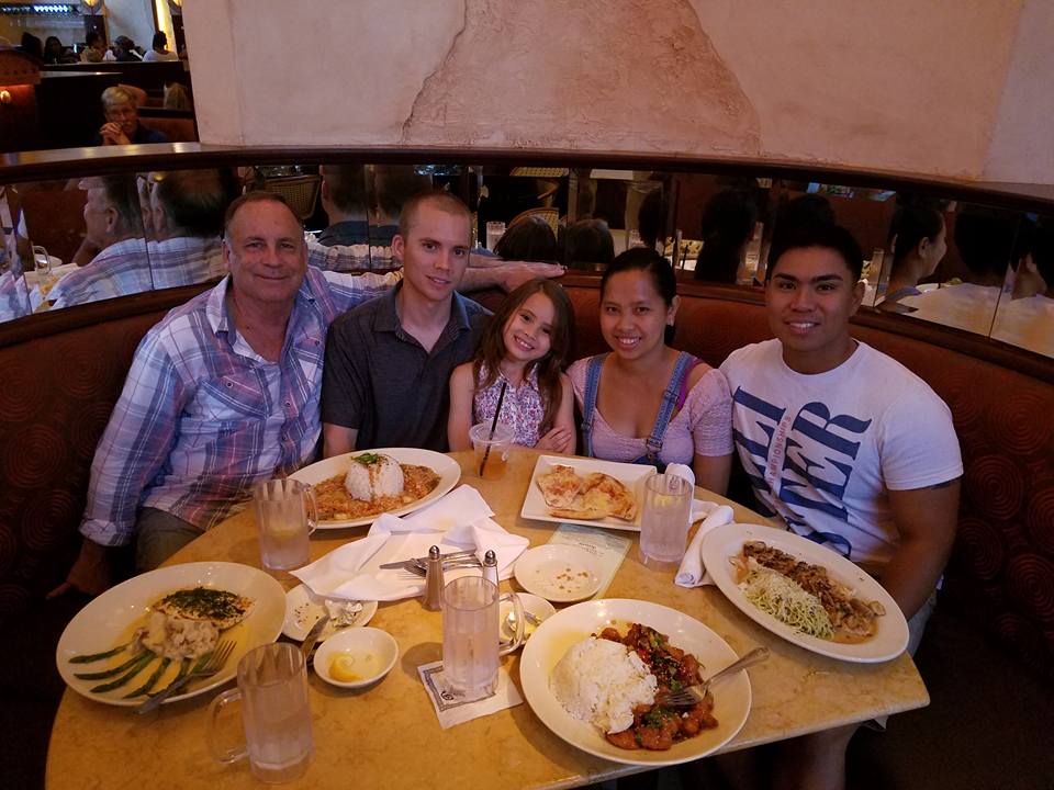 Dad with Andy's Family